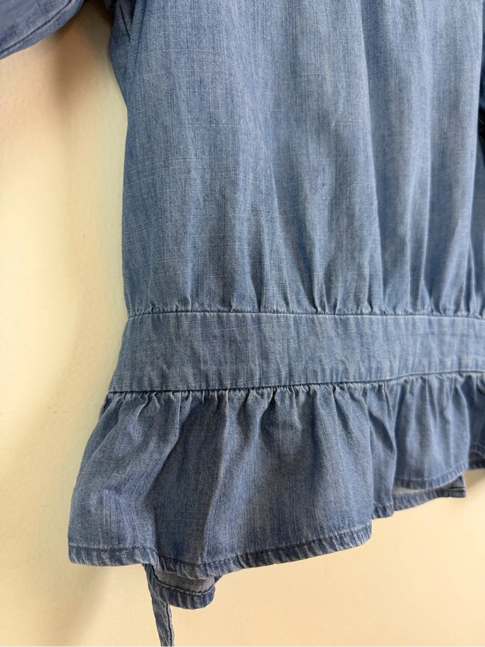 Madewell denim puff
